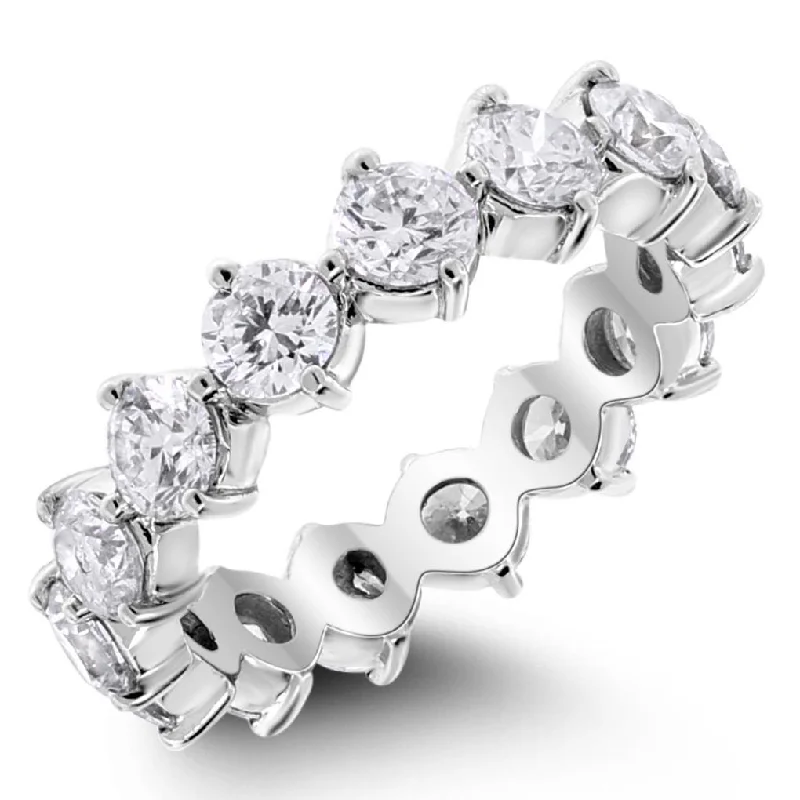 The Singular Eternity Band (3.19 ct Diamonds) in White Gold