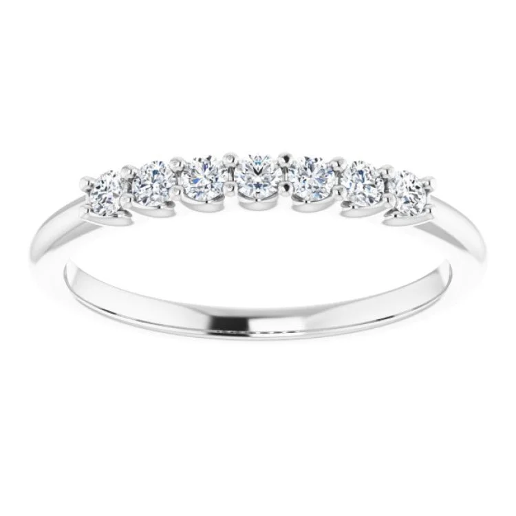 14K White 1/5 CTW Natural Diamond Anniversary Band