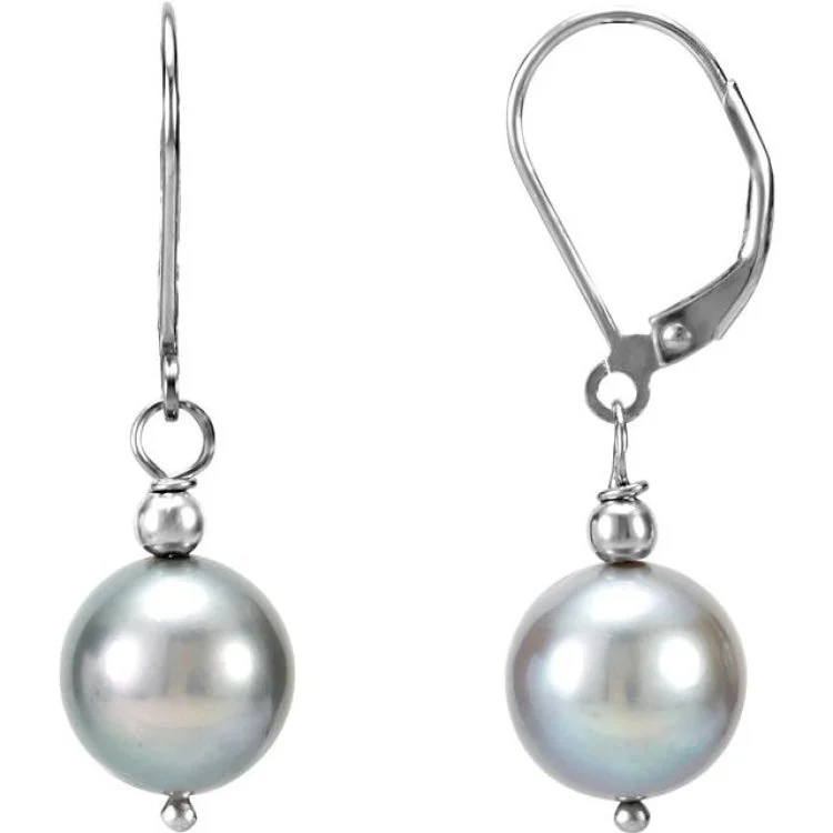 Freshwater Cultured Pearl Lever Back Earrings