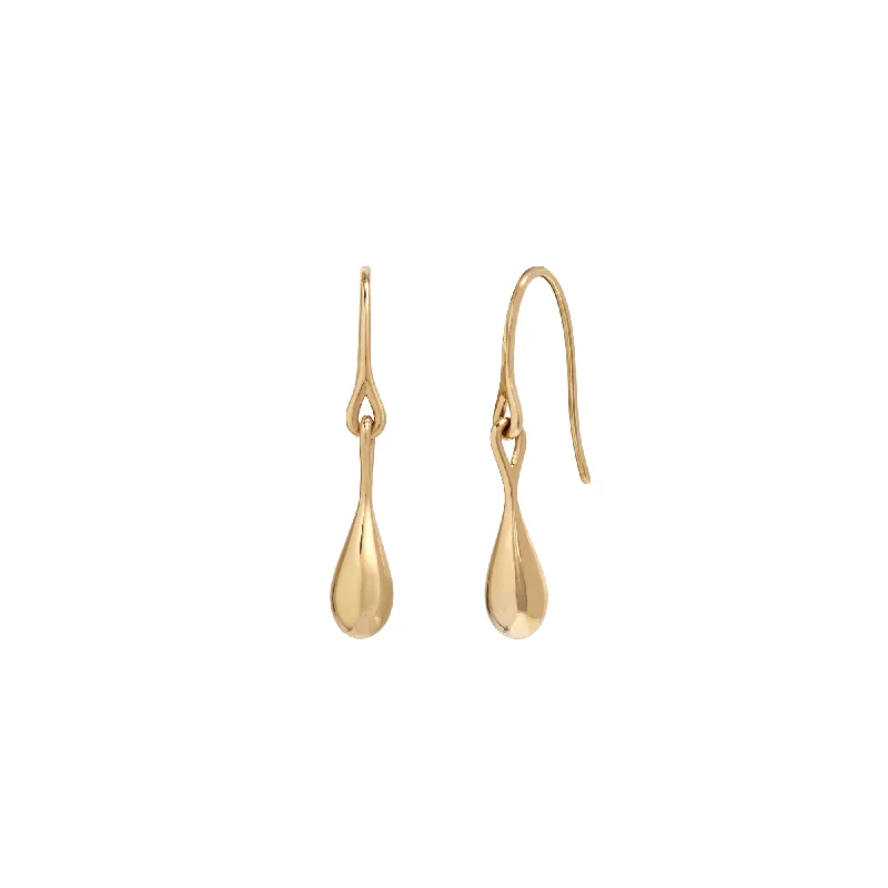 WaterDrop Small Earrings in 14k SMO Yellow Gold