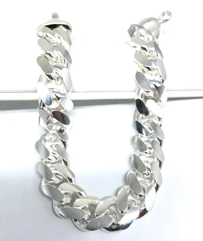 .925 Silver Classic Miami Cuban Link 7-9 inch Braccelet