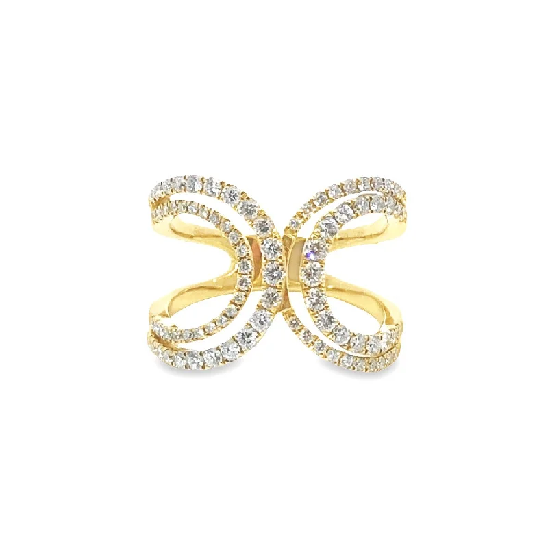 Yellow Gold Diamond Fashion Ring