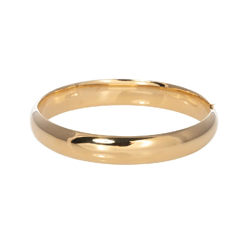 14K Yellow Gold Polished 10mm Bangle