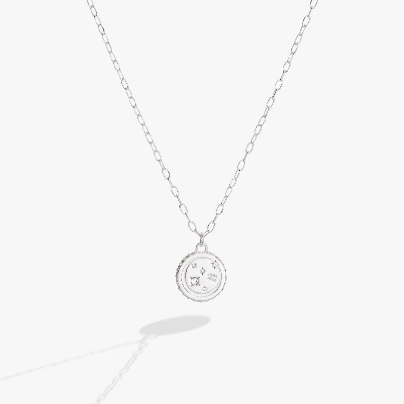 Aquarius Zodiac Precious Necklace